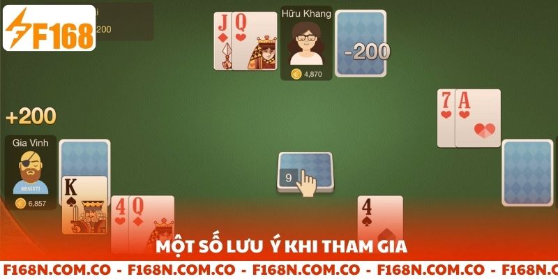 Một số lưu ý khi tham gia phỏm tá lả